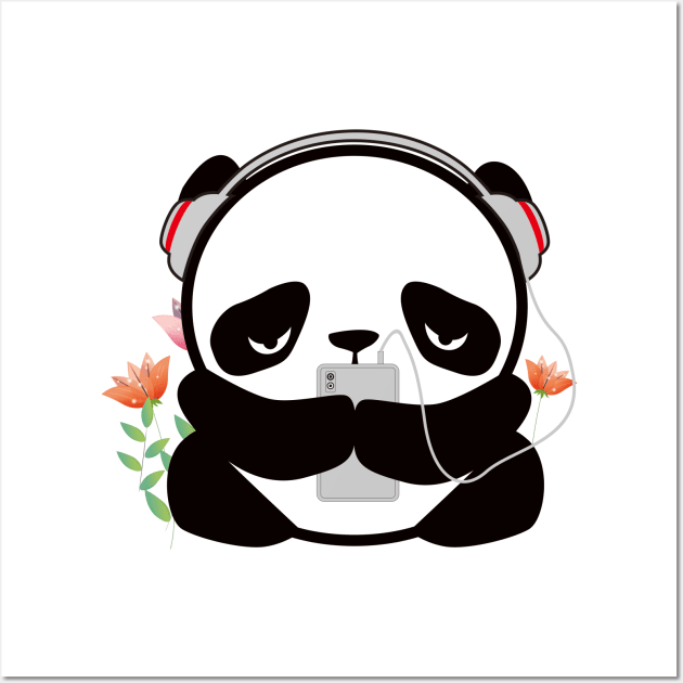 PANDA MUSIC Wall Art by Jack Wolfie Gallery